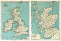 Rand McNally popular Map of the British Isles and Scotland