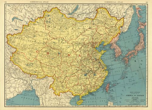 Rand McNally Standard Map of China and Japan