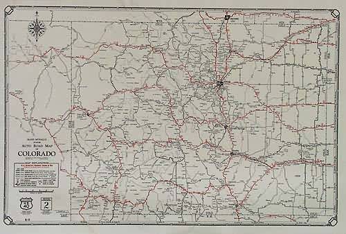 Rand McNally Junior Auto Road Map of Colorado