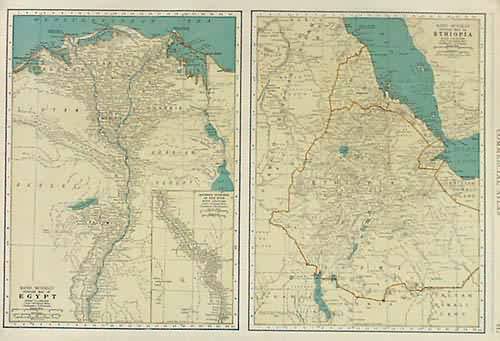 Rand McNally Popular Map of Egypt and Ethiopia Rand McNally Popular Map of Egypt and Ethiopia