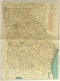 Rand McNally Standard Map of Georgia