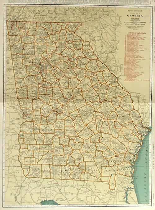 Rand McNally Standard Map of Georgia