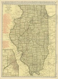 Rand McNally Standard Map of Illinois