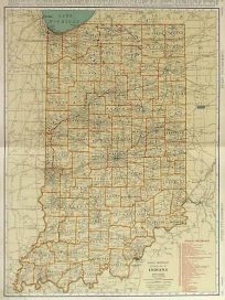 Rand McNally Standard Map of Indiana