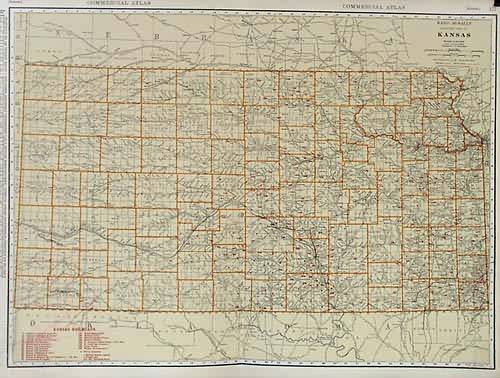 Rand McNally Standard Map of Kansas
