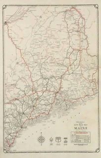 Rand McNally Junior Auto Road Map of Maine