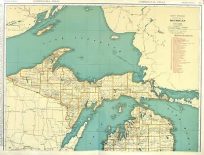 Rand McNally Standard Map of Michigan (Upper Penn)