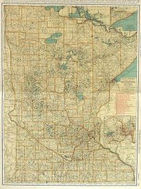 Rand McNally Standard Map of Minnesota