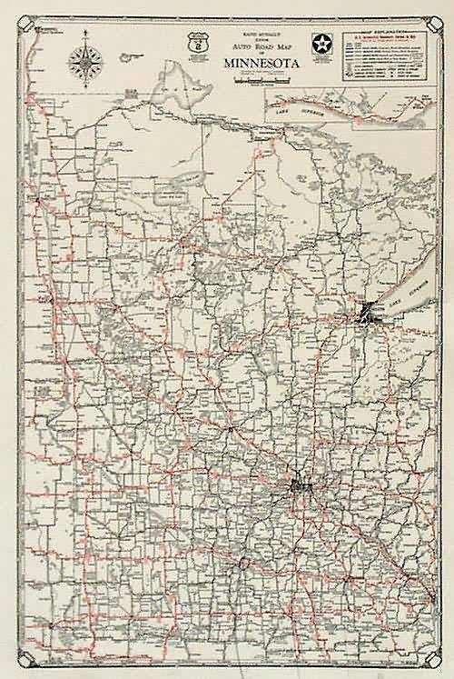 Rand McNally Junior Auto Road Map of Minnesota Rand McNally Junior Auto Road Map of Minnesota