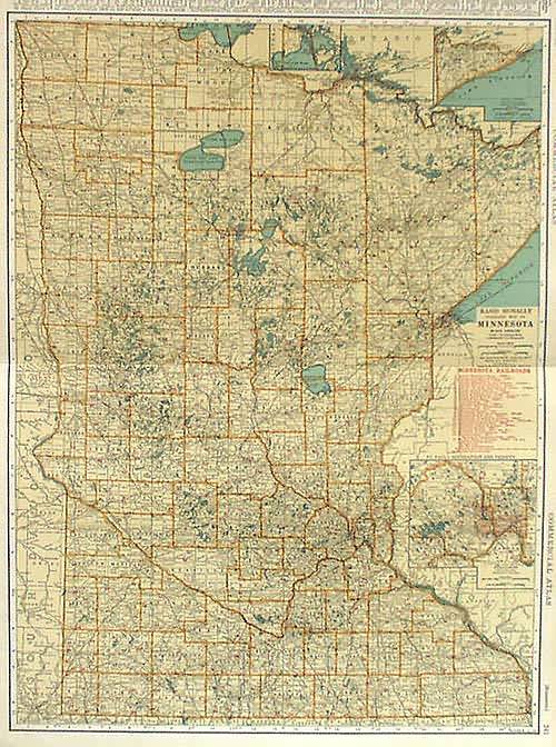 Rand McNally Standard Map of Minnesota