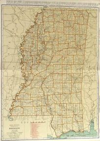 Rand Mcnally Standard Map of Mississippi