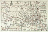 Rand McNally Junior Auto Road Map of Nebraska