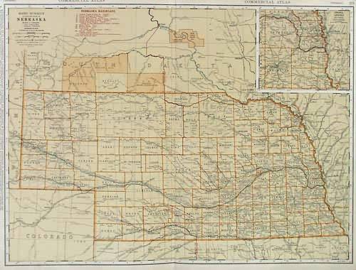 Rand Mcnally Standard Map of Nebraska Rand Mcnally Standard Map of Nebraska