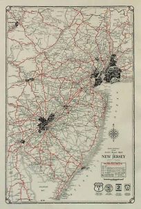 Rand McNally Junior Auto Road Map of New Jersey
