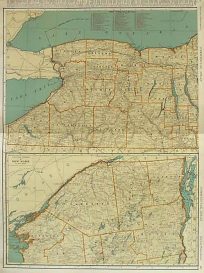 Rand Mcnally Standard Map of New York (Western Section)