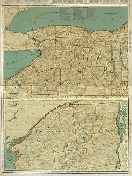 Rand Mcnally Standard Map of New York (Western Section)