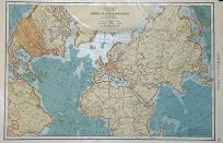 Rand McNally Flight Map of the North Atlantic and Eurasia