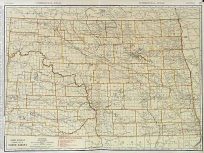 Rand Mcnally Standard Map of North Dakota