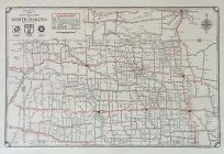 Rand McNally Junior Auto Road Map of North Dakota