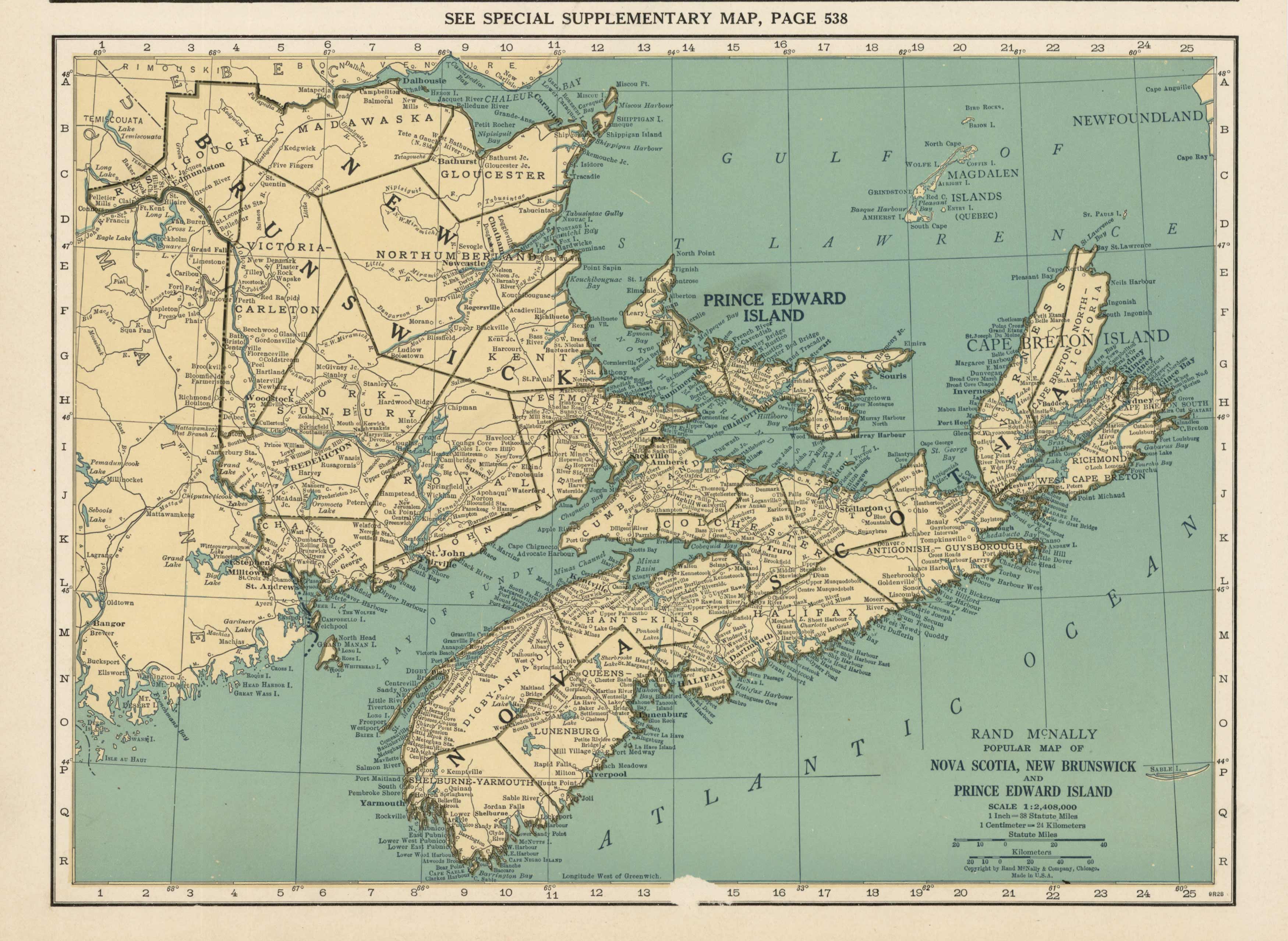 Map of Nova Scotia