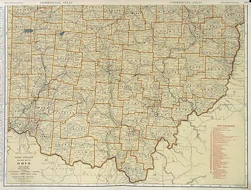 Rand Mcnally Standard Map of Ohio