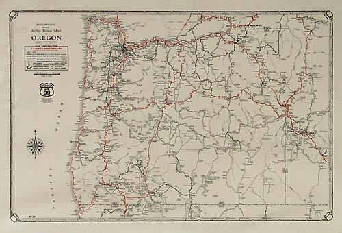 Rand McNally Junior Auto Road Map of Orgeon Rand McNally Junior Auto Road Map of Orgeon