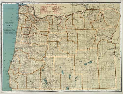 Rand Mcnally Standard Map of Oregon Rand Mcnally Standard Map of Oregon