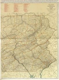 Rand McNally Standard Map of Pennsylvania (Eastern Section)