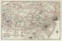 Rand McNally Junior Auto Road Map of Pennsylvania
