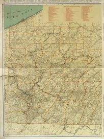 Rand McNally Standard Map of Pennsylvania (Western Section)