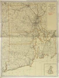 Rand McNally Standard Map of Rhode Island