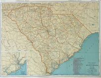 Rand McNally Standard Map of South Carolina