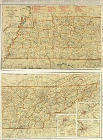 Rand McNally Standard Map of Tennessee