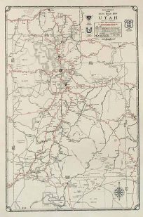 Rand McNally Junior Auto Road Map of Utah