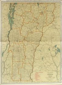 Rand McNally Standard Map of Vermont
