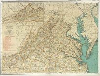 Rand McNally Standard Map of Virginia