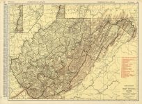 Rand McNally Standard Map of West Virginia
