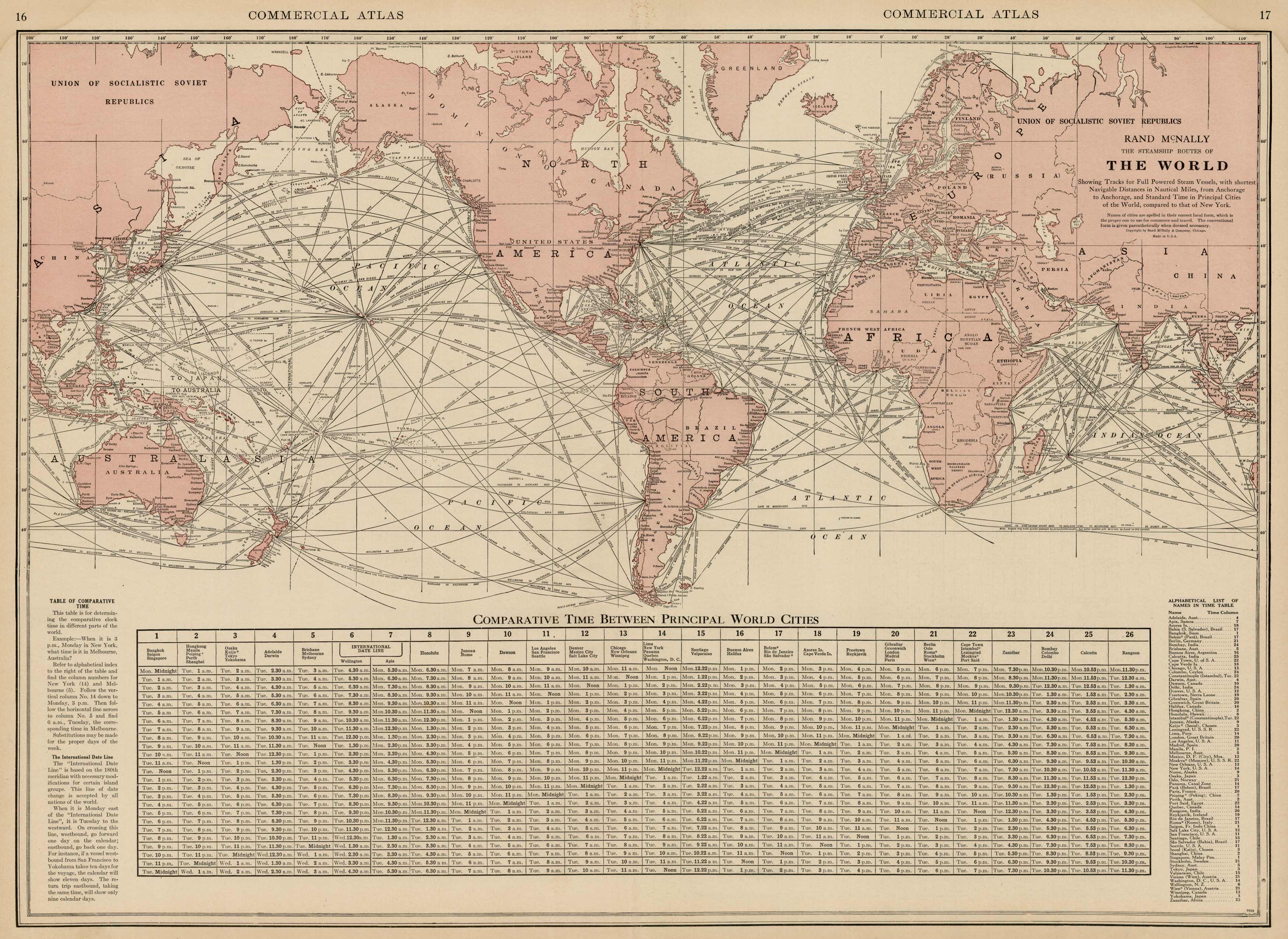 The Steamship Routes of the World