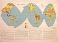 Rand McNally Standard map of Annual Rainfall