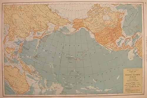 Rand McNally Flight Map of the North Pacific