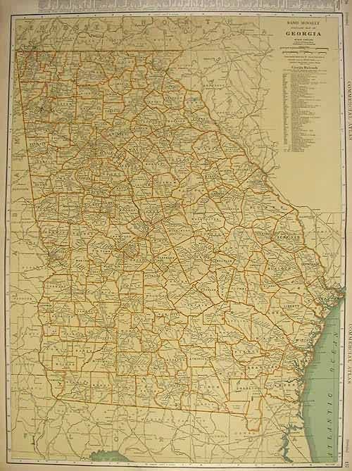 Rand McNally Standard Map of Georgia