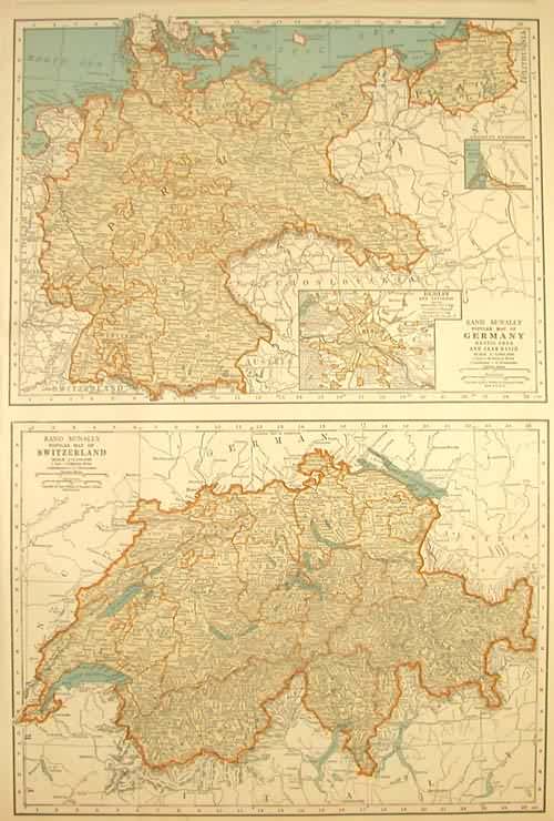 Rand McNally Standard map of Germany and Switzerland Rand McNally Standard map of Germany and Switzerland
