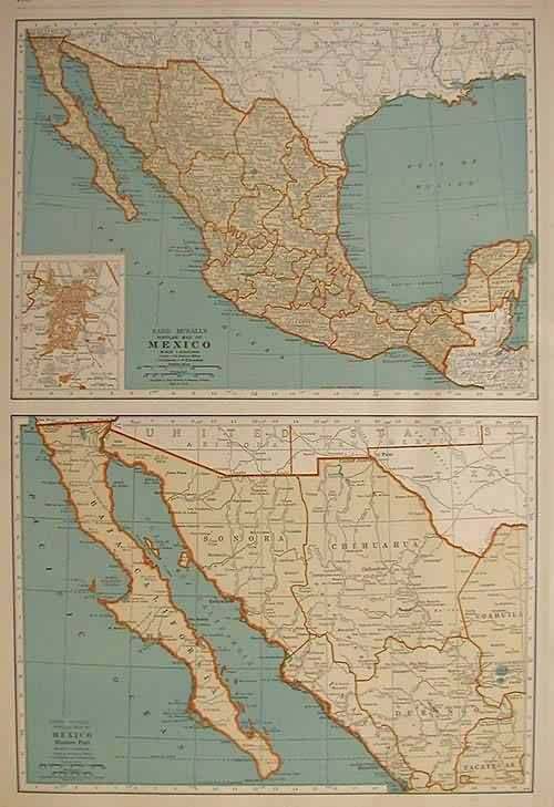 Rand McNally Standard map of Mexico