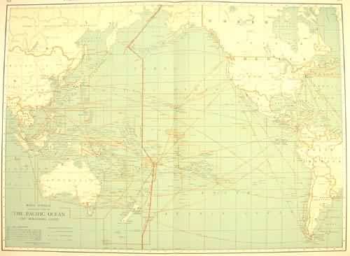 Rand McNally Standard map of Pacific Ocean