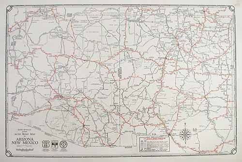 Rand McNally Junior Auto Road Map of Arizona and New Mexico