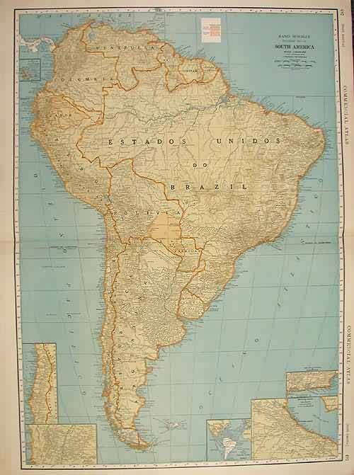Rand McNally Standard map of South America