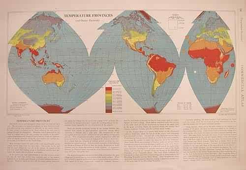 Rand McNally Standard map of Temperature Provinces