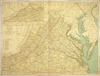 Rand McNally Standard Map of Virginia