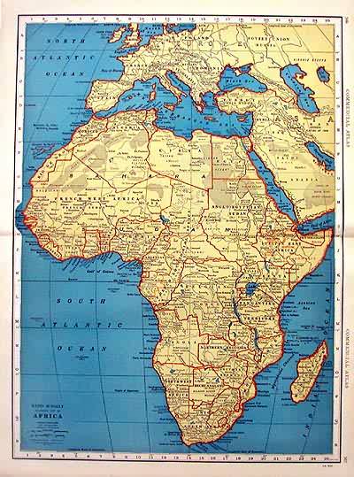 Rand McNally Standard Map of Africa