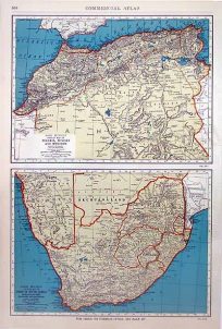 Rand McNally Popular Map of Algeria